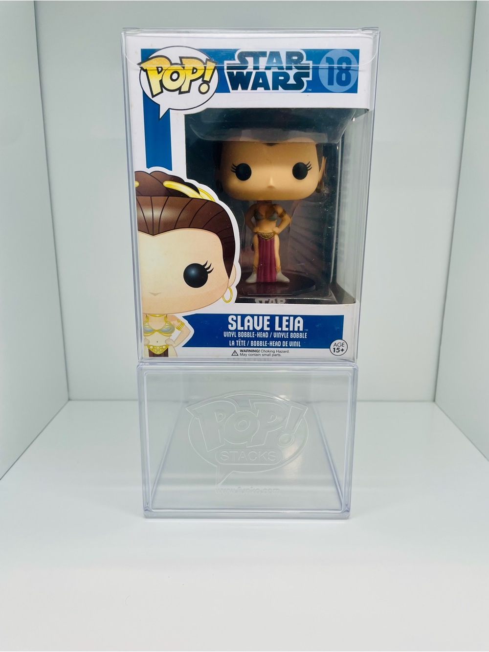 #18 Funko POP! Star Wars Slave Leia Vinyl Figure - RARE FIRST EDITION!